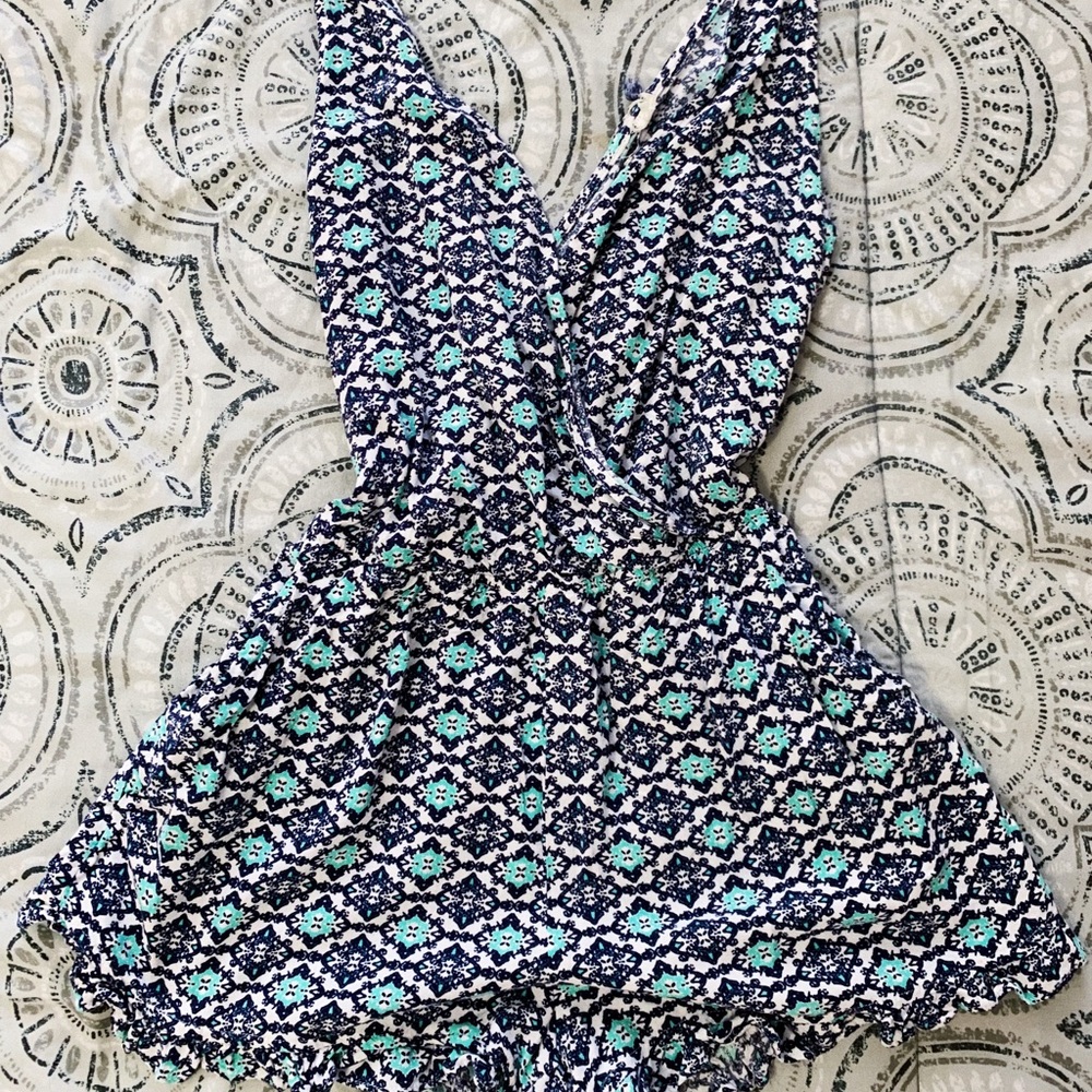 Deep V Romper